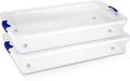 HOMZ 2-Pack Under Bed Storage, 60 Quart, and Towels by Homz