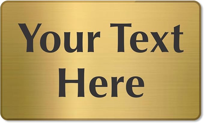 SmartSign Custom Brass Sign - Image 5