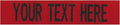 Custom Uniform Name Tapes Solid Colors. Red Fabric, 5 Inch Sew on by NORTHERNSAFARI