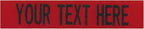 Custom Uniform Name Tapes Solid Colors. Red Fabric, 4 Inch Hook Fastener by NORTHERNSAFARI