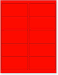 NextDayLabels - 8-1/2 x 11" Neon Color High Light Fluorescent Labels by NextDayLabels