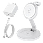 Charging Station for Apple Magnetic Wireless iPhone Mag-Safe Charger, 15W 3in1 by Unknown