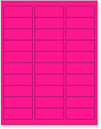 NextDayLabels - 8-1/2 x 11" Neon Color High Light Fluorescent Labels by NextDayLabels