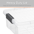 Superio Storage Bins with Lids, Stackable Totes, BPA Free, Odor Free, Organizer - Image 3