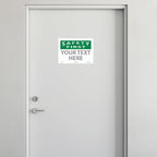 Custom OSHA Style Safety First Sign 10" x 14" Adhesive Vinyl Sign, Customizable - Image 3