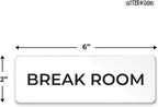 Break Room Sign, Durable ABS Plastic - Image 2
