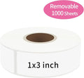 1000 Blank Removable Labels, Blank Removable Freezer Labels Water Oil Resistant by STARLIBOO