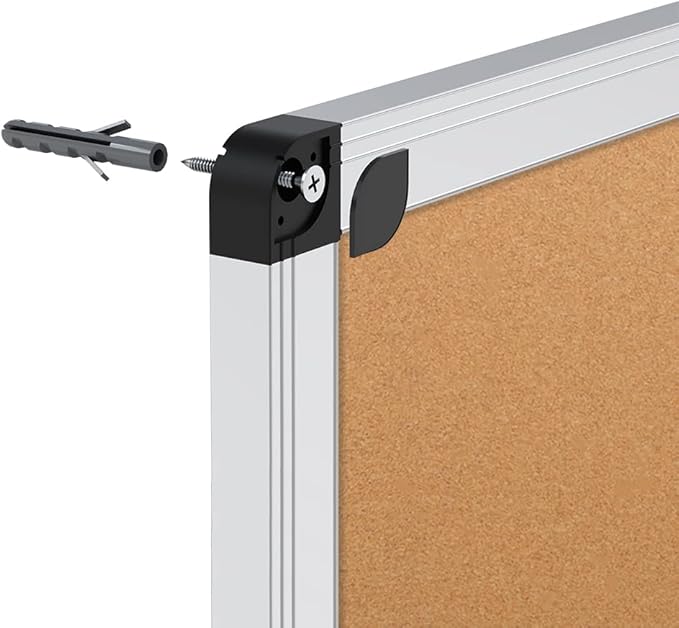 VIZ-PRO Cork Notice Board, 48 X 36 Inches - Image 6