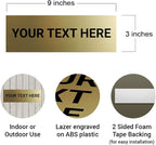 Basic Custom Personalizable Wall or Door Sign | Your Custom Message | Enter - Image 3