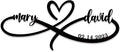 Personalized Valentine's Day Gift, Infinity Heart Wall Decor, Personalized by ENFODREAM