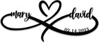 Personalized Valentine's Day Gift, Infinity Heart Wall Decor, Personalized by ENFODREAM