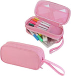 HiGaits Pencil Case for Boys, Durable Pen Box Pink Cat - Image 3