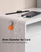 9 Pack Cord Organizer, Spring Cable Management, Adhesive Cute Cable Holder Clips - Image 5