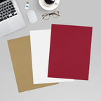 LUXPaper 8.5" x 11" Paper | Letter Size | Garnet Red | 80lb. Text | 50 Qty - Image 6