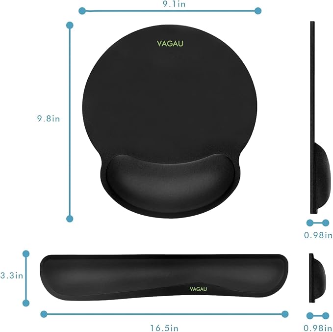 Ergonomic Mouse Pad with Wrist Rest Premium Memory Foam Keyboard and Mouse - Image 5