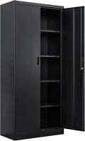TaskStorz Storage Cabinet, 72 Inch Tall Metal Storage Cabinet by TaskStorz