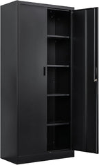TaskStorz Storage Cabinet, 72 Inch Tall Metal Storage Cabinet by TaskStorz