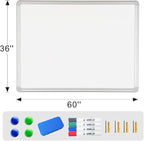 DEVELOP Large Magnetic Dry Erase White Board 60 x 36 Inches, Wall-Mounted 5' x - Image 2