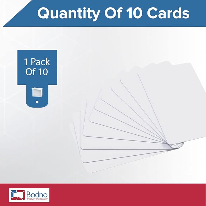 10 Pack - Bodno Premium CR80 30 Mil Graphic Quality PVC Cards - Image 3