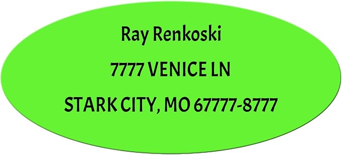 Made in USA Custom Return Address Stickers Labels Customized Mailing Label by HOOKAH+SUN
