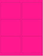 8-1/2 x 11" Neon Color High Light Fluorescent Labels by NextDayLabels