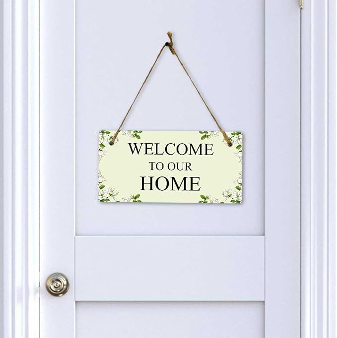 Signs ByLITA Magnolia White Personalized Hanging Wall or Door Sign | Custom - Image 6