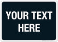 Personalized Custom Black Background Customize by SigoSigns