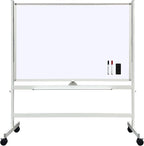 Large Rolling Whiteboard on Wheels, Portable Standing Dry Erase Board Easel - Image 2