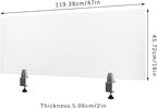 Desk Divider for Students and Desk Privacy Panel, Frosted Acrylic Plexiglass - Image 3