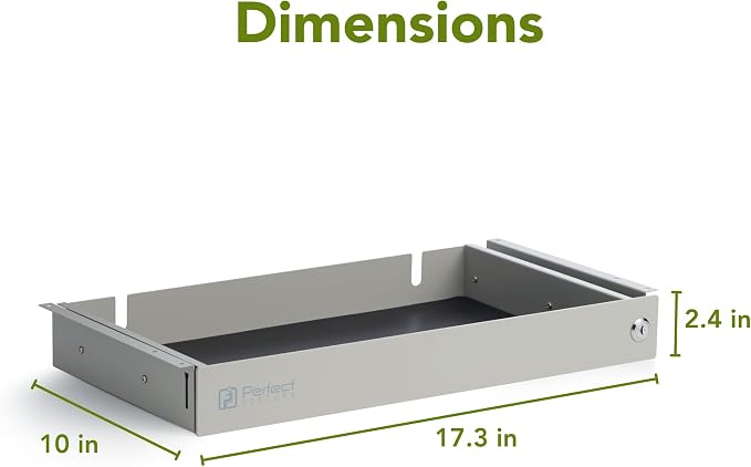 PERFECT POSTURE Max Under Desk Storage Drawer – Large Desk Drawer - Image 2