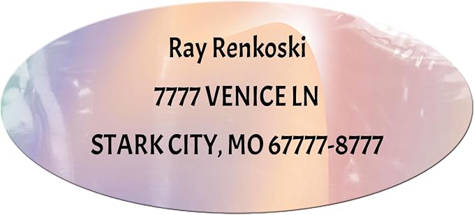 Made in USA Custom Return Address Stickers Labels Customized Mailing Label by HOOKAH+SUN