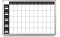 Work Week Dry-Erase Scheduling Whiteboard 60" x 40" by CreativeSafetySupply