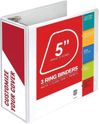 3 Ring Binder, Professional Angle D Ring Binder 5 Inch, Presentation Folder by Unknown