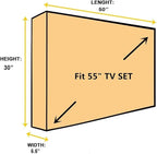 BroilPro Accessories Outdoor 55" TV Set Cover, Scratch Resistant Liner Protect - Image 7