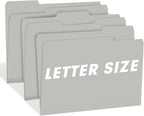 File Folder, RAZCC 100 Pack 1/3 Cut Tab File Folders Letter Size, Folders - Image 6