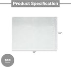 PSBM 500 PCS 10 x 12 Inch Clear Blank Packing List Envelopes, Shipping - Image 3