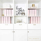 BLU MONACO Set of 6 Foldable Pink Magazine Holder - Image 4