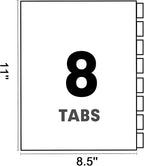 Binder Divider, PANDRI 200 Pack Binder Index Dividers - Image 7