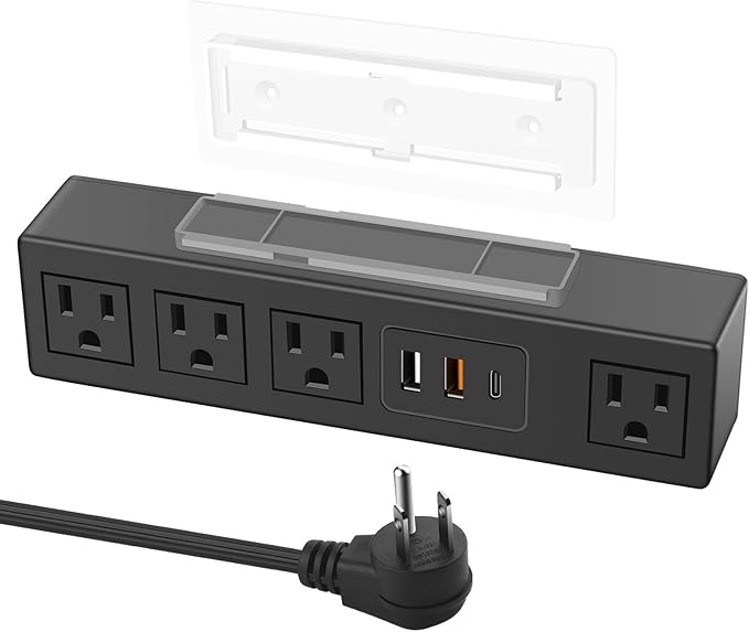 HHSOET 45W Under Desk Power Strip by HHSOET