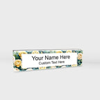 Signs ByLITA Floral Pattern Customized Nameplate | Golden Rose Personalized - Image 9