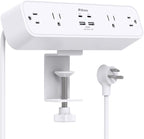 PD30W Desk Clamp Power Strip, Desktop Mount Surge Protector, Fast Charging by Mifaso