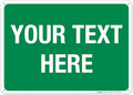 Personalized Custom Green Background Customize by SigoSigns