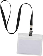 Beebel Gray Lanyards 100 Pack Nylon Flat Badge Lanyard - Image 4