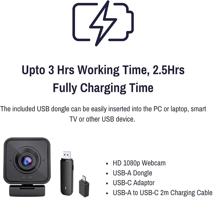 Project Telecom 1080p Wireless Webcam - Image 7
