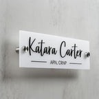 Personalized Office Door Sign, Custom Acrylic Name Plate by Unknown