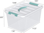Loiycg 6 Pack Plastic Latching Box - Image 2