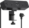 PD30W Desk Clamp Power Strip, Desktop Mount Surge Protector, Fast Charging by Mifaso