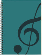 MOREYES Music Notebook Composition Manuscript Staff Notebook by MOREYES
