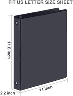 3 Ring Binder 1-1/2 Inch, ViVin Sturdy 1.5"-Round Ring Binder - Image 2