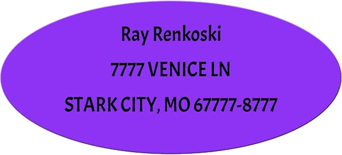 Made in USA Custom Return Address Stickers Labels Customized Mailing Label by HOOKAH+SUN